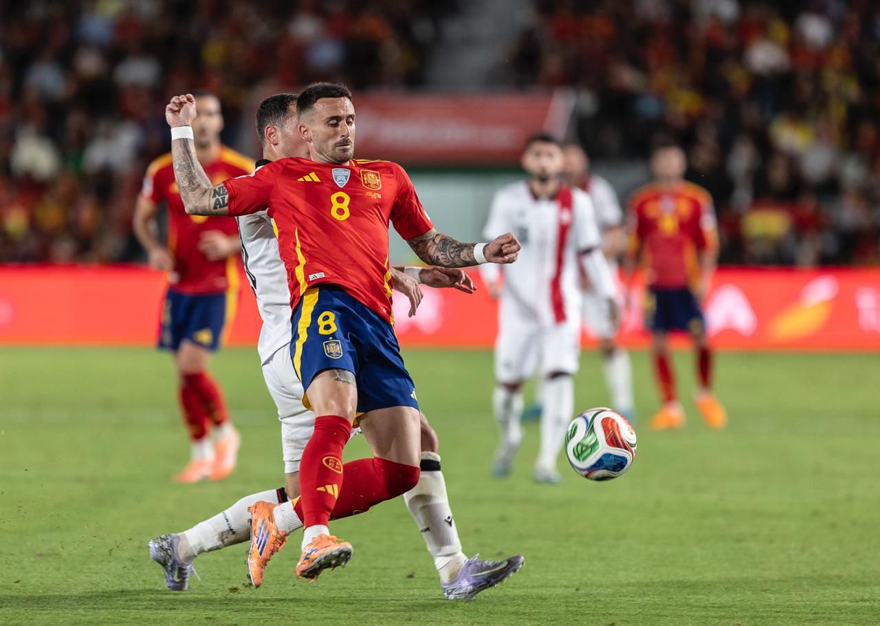 España - Georgia, en imágenes