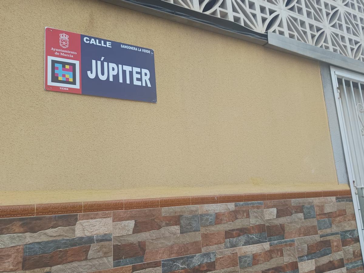 Calle de Sangonera la Verde en la que tuvo lugar el disparo.