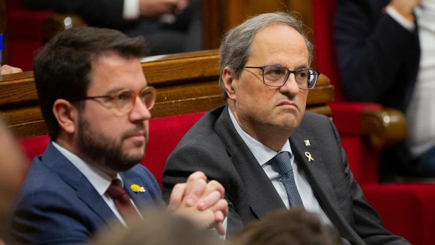 Torra avisa a Aragonès que el Govern «no assumeix» el pacte ERC-PSOE