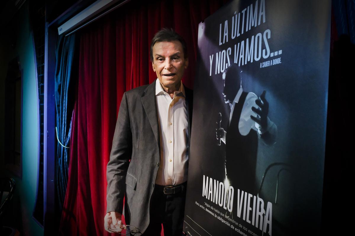 Manolo Vieira presenta su último espectáculo 'La última y nos vamos' Manolo Vieira presenta su último espectáculo 'La última y nos vamos'