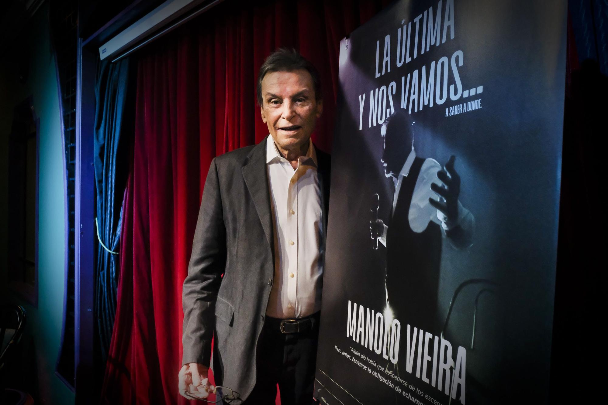 Manolo Vieira presenta su último espectáculo 'La última y nos vamos'
