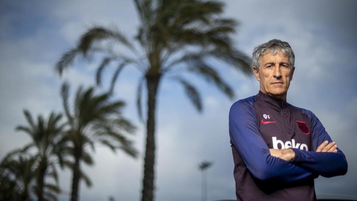 Quique Setién, entrenador del Fútbol Club Barcelona