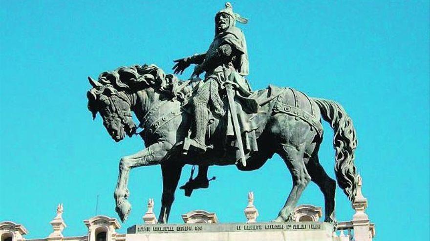 Estatua de Jaime I el Conquistador en Valencia, obra de Agapito Vallmitjana (1891)