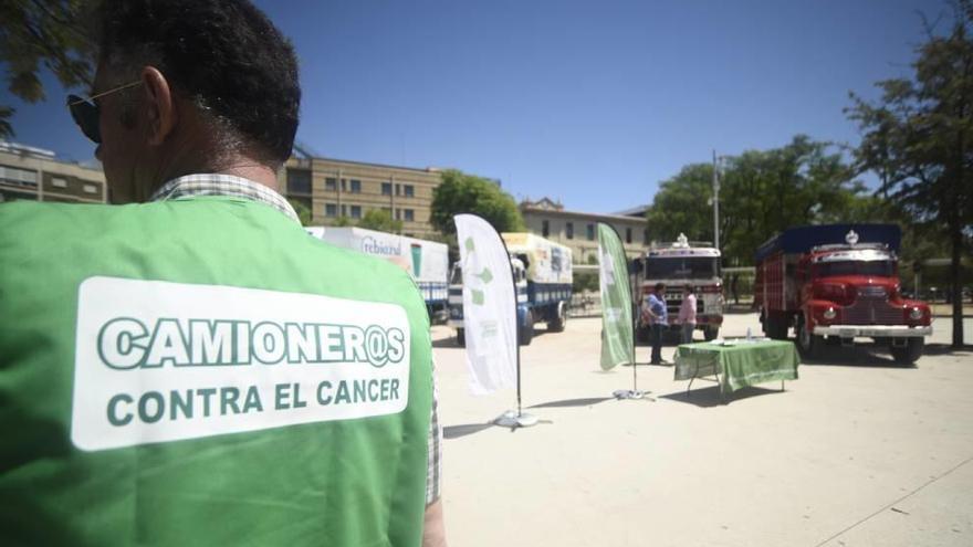 La campaña de &#039;Camioneros contra el cáncer&#039; llegó ayer a la ciudad de Murcia.