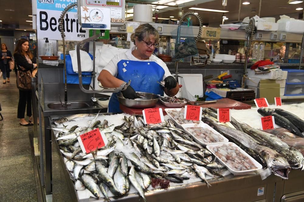 San Xoán 2019 | La sardina, reina en los mercados coruñeses