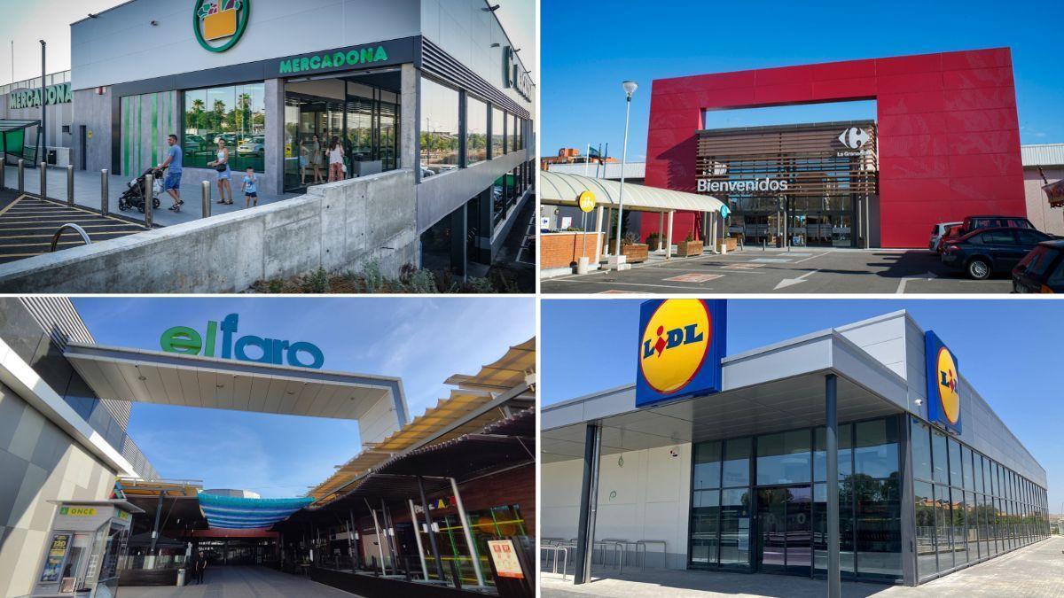Supermercados en Badajoz.