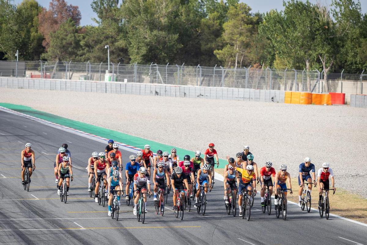 Participantes en el Duatlón