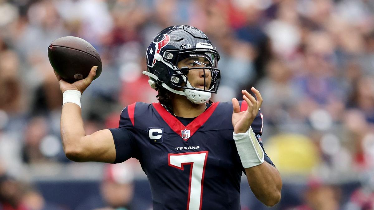 CJ Stroud, quarterback de Houston Texans, en la victoria ante Tampa Bay