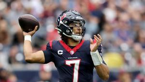 CJ Stroud, quarterback de Houston Texans, en la victoria ante Tampa Bay