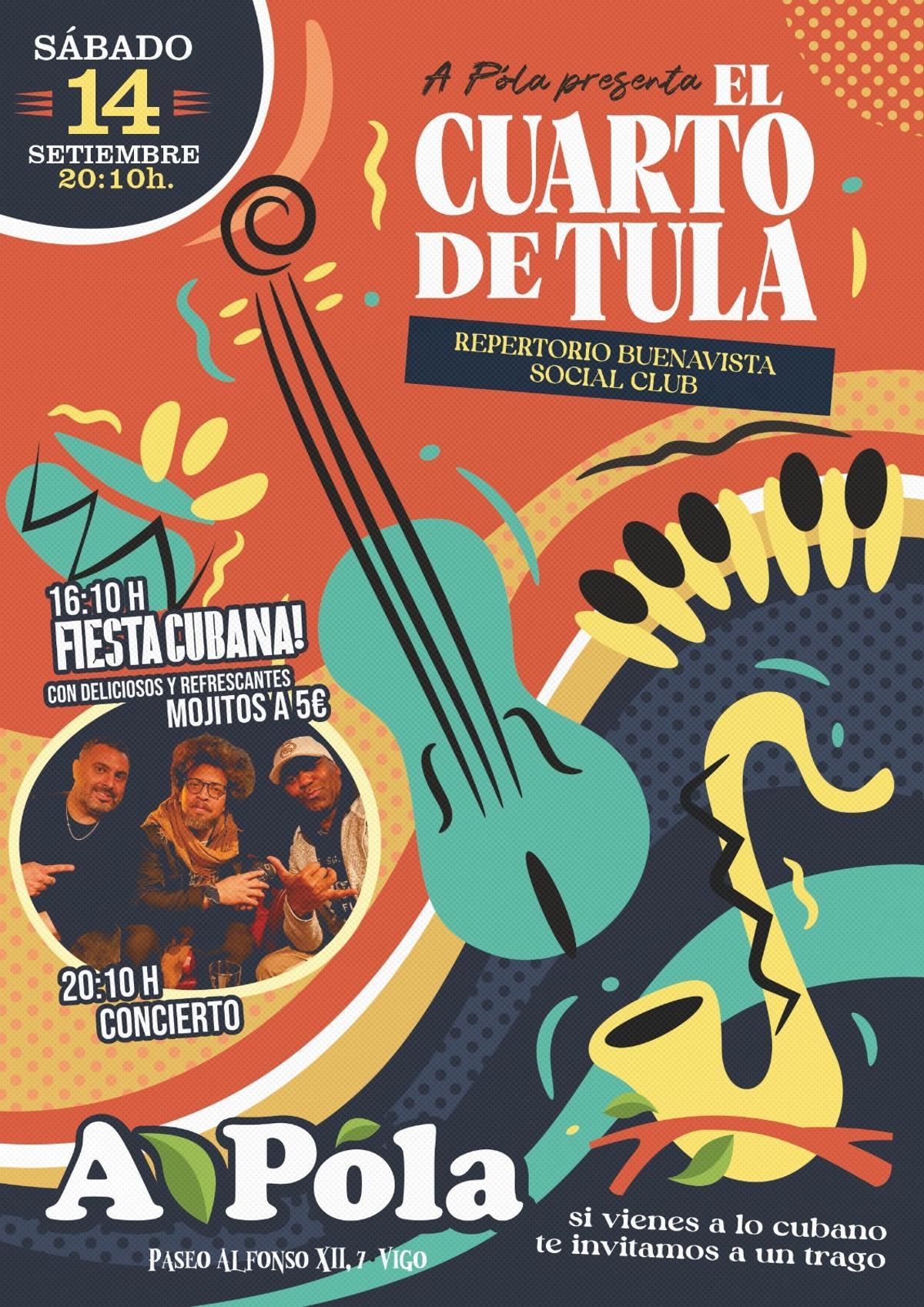 La fiesta cubana es en el Paseo de Alfonso.