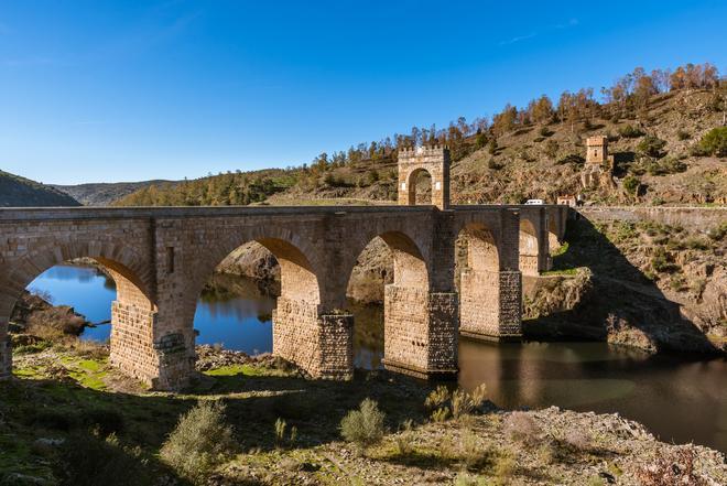 El puente romano de Alcántara en Cáceres