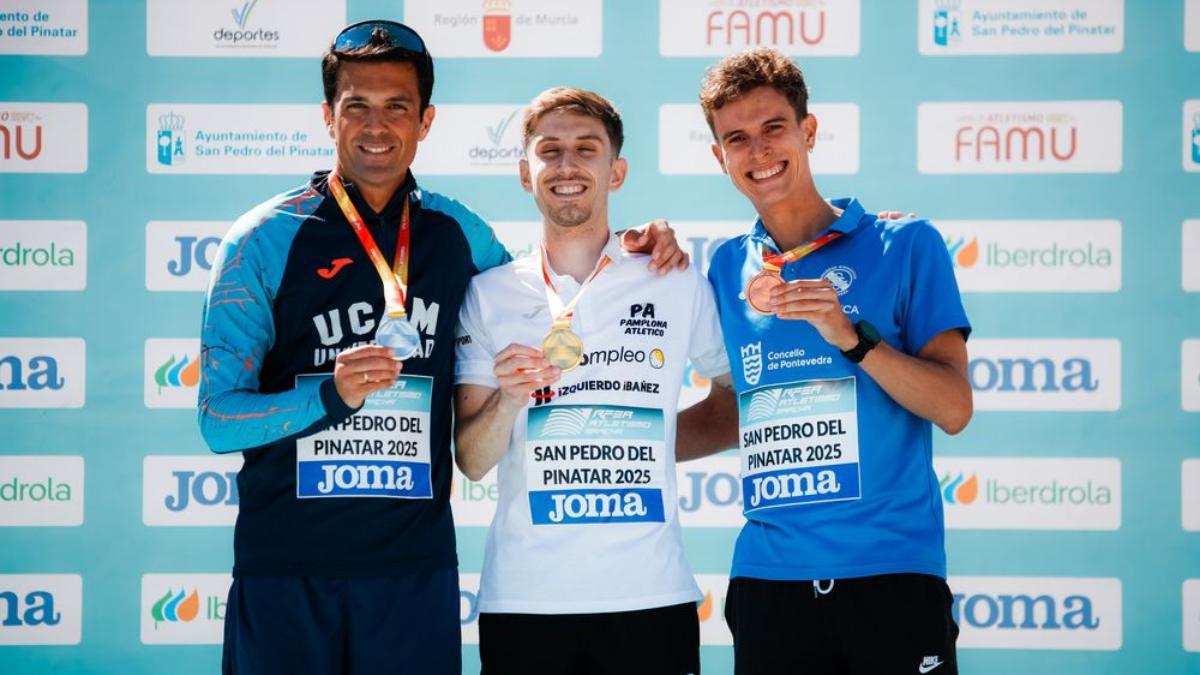 Podio masculino del Campeonato de España (20 km)