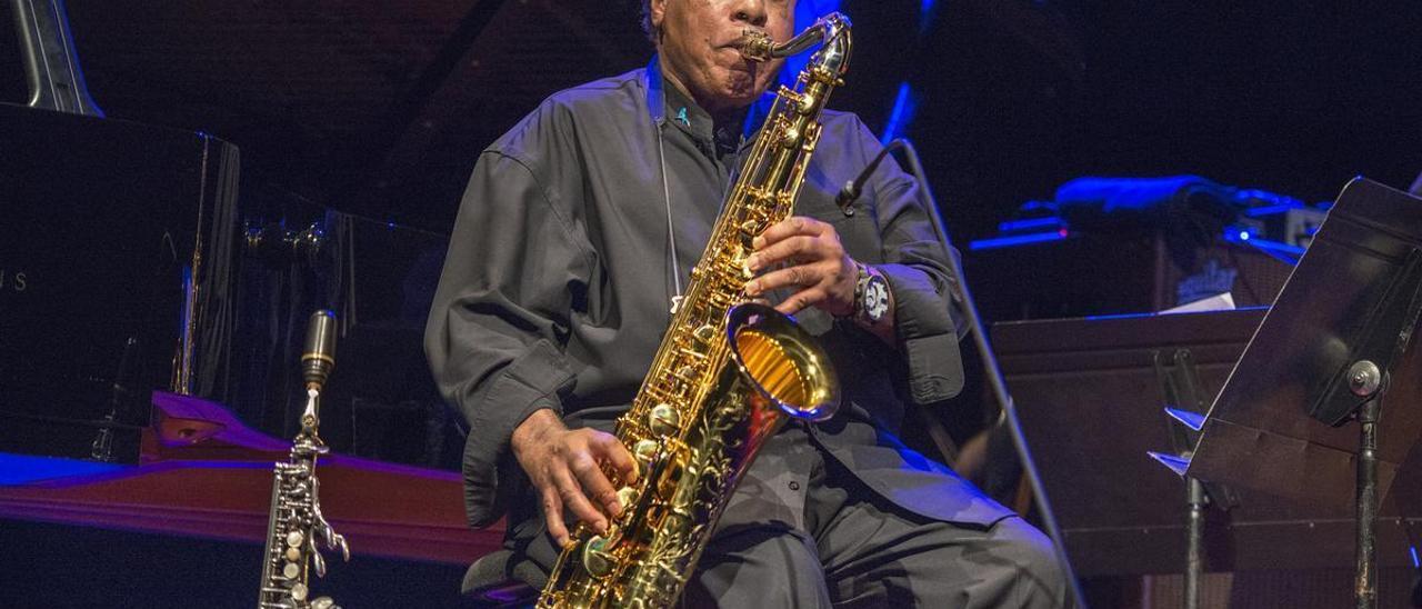 Wayne Shorter, en un concierto en Barcelona en 2014.