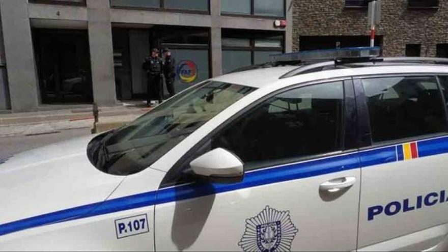 Un cotxe patrulla de la policia andorrana