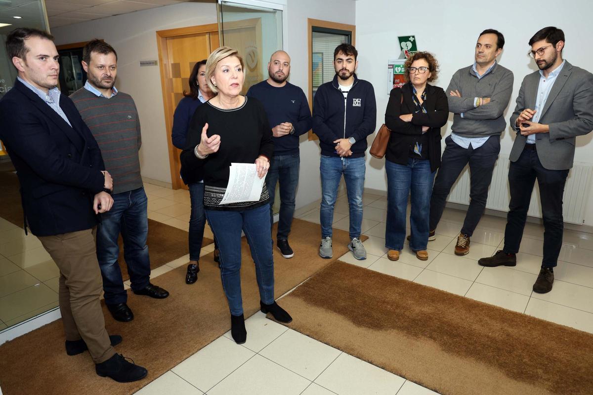 Granja y el resto de concejales del PP