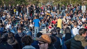 Botellón en la Barceloneta