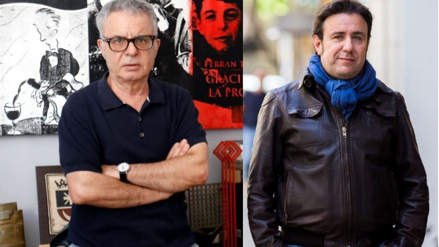 Los escritores valencianos Ferran Torrent y Rafa Lahuerta.