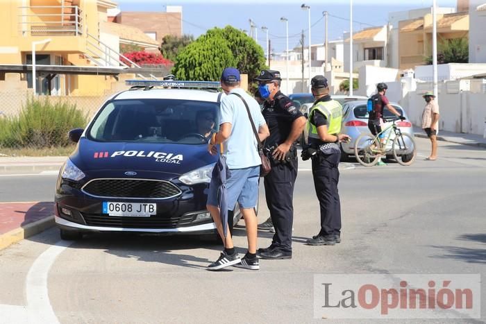 Protesta de policías en La Manga