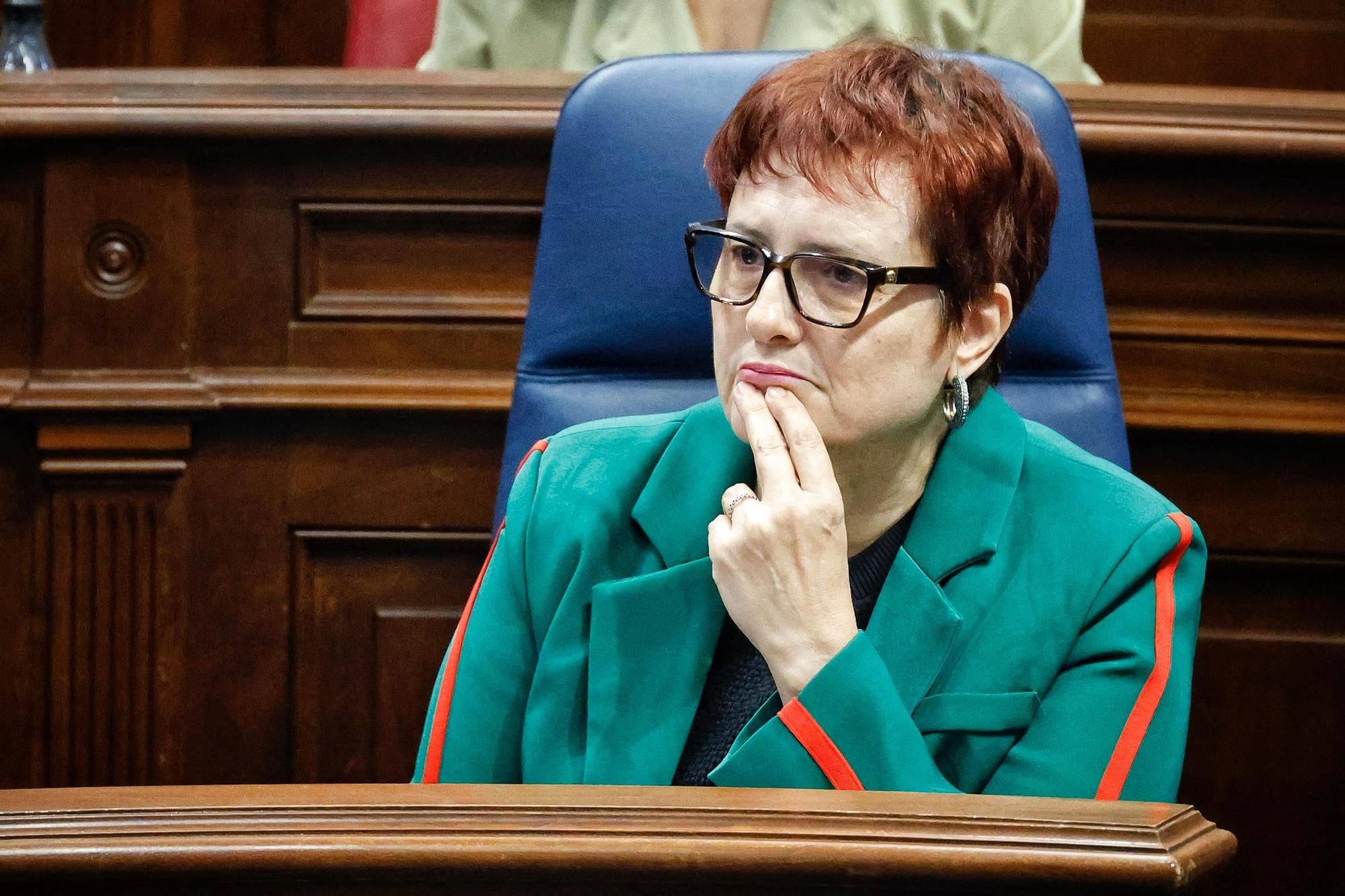 Pleno del Parlamento de Canarias, este miércoles