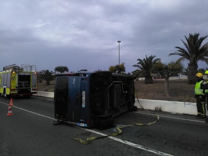 Tres vuelcos en menos de 15 horas en Las Palmas de Gran Canaria