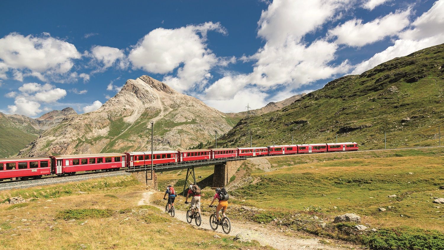 Ruta del Bernina Express en Suiza.