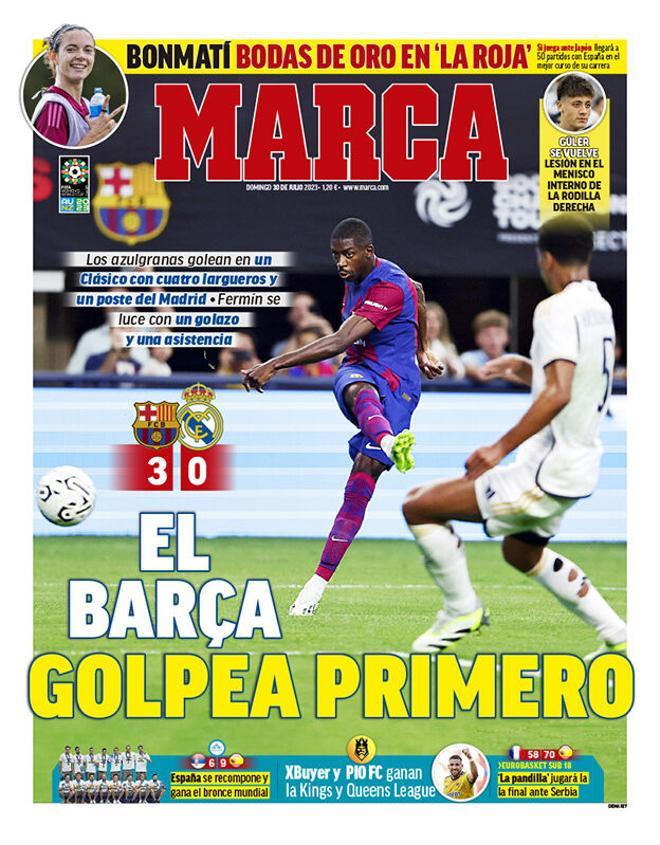 Las portadas de la prensa deportiva de hoy, domingo 30 de julio