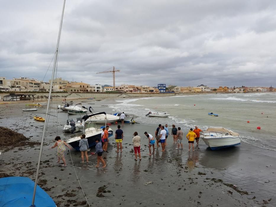 Efectos del temporal en las playas de la Región