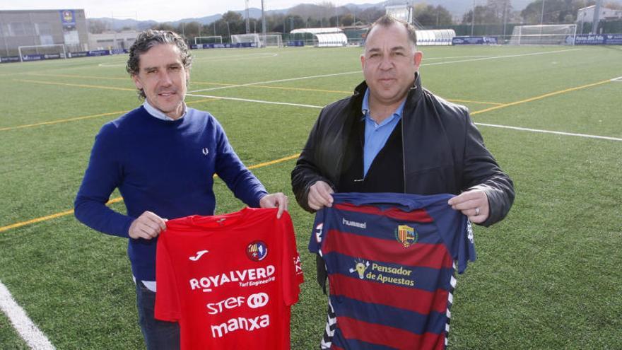 Raúl Garrido i Oriol Alsina aquesta tarda al Municipal de Llagostera