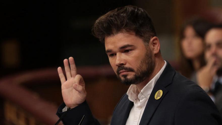 Rufián reivindica ERC com a «imprescindible» i reclama a Sánchez «diàleg»