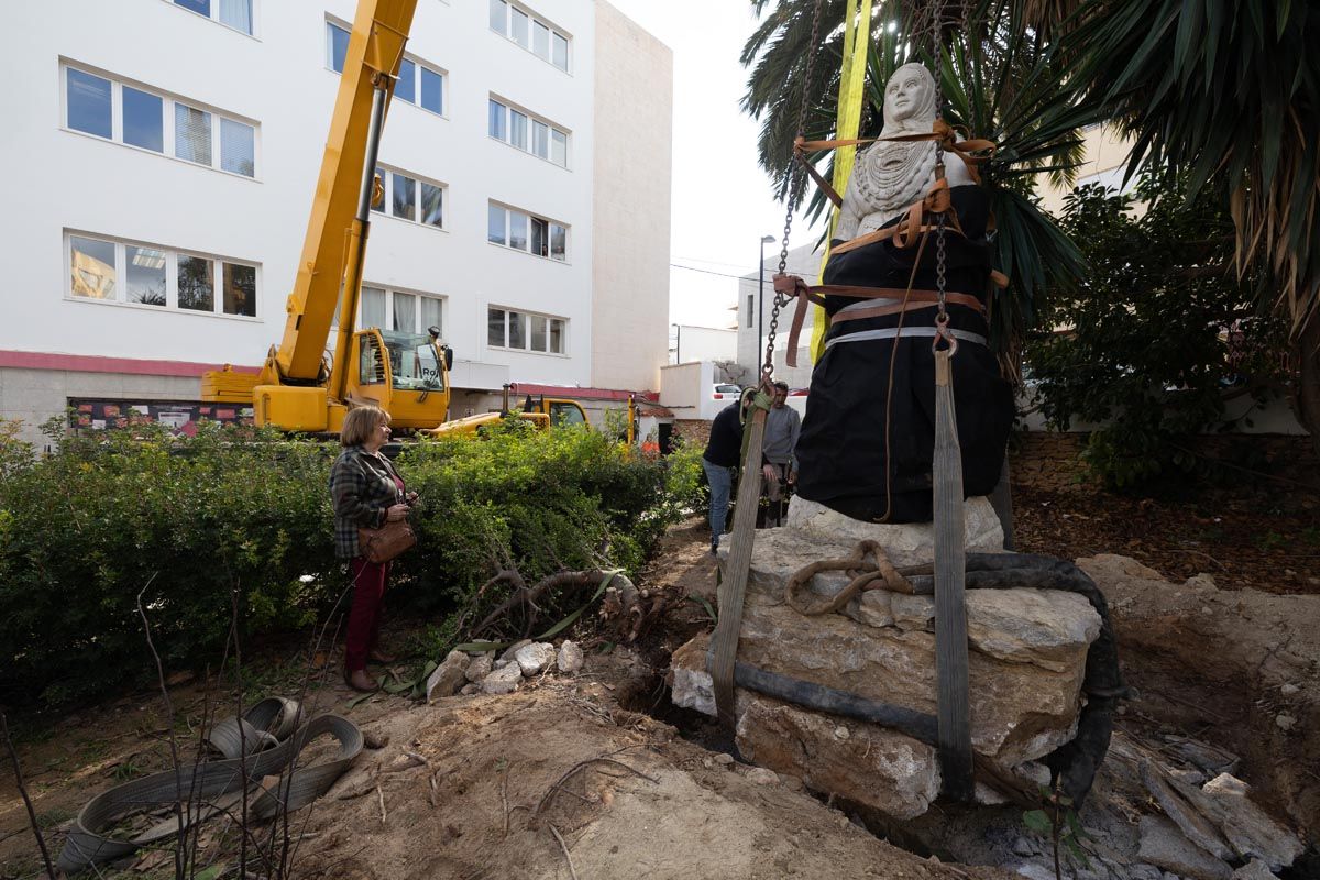 Galería: Todas las imagenes del traslado de la pagesa de Ibzia a su nueva ubicación