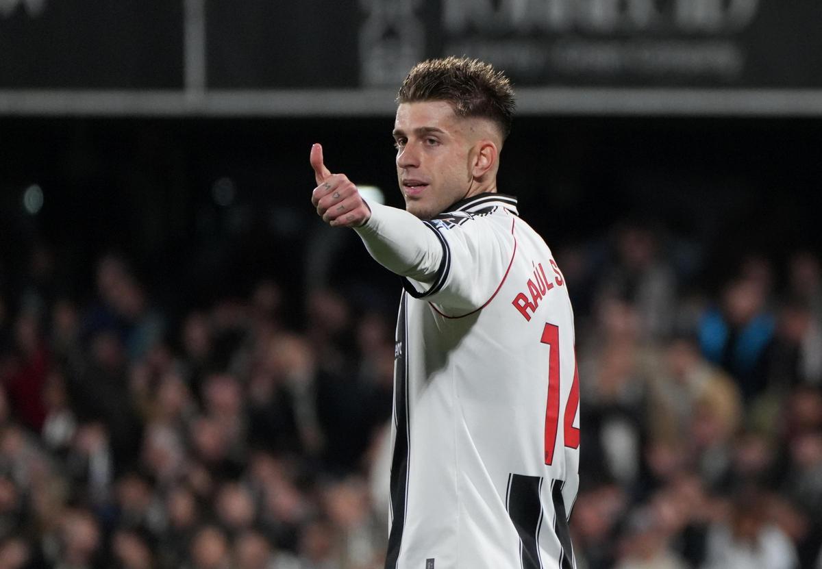 Raúl Sánchez, durante un partido.