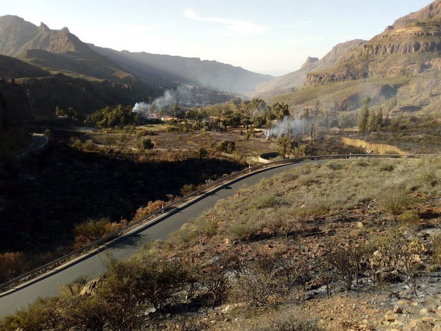 Incendio en Fataga