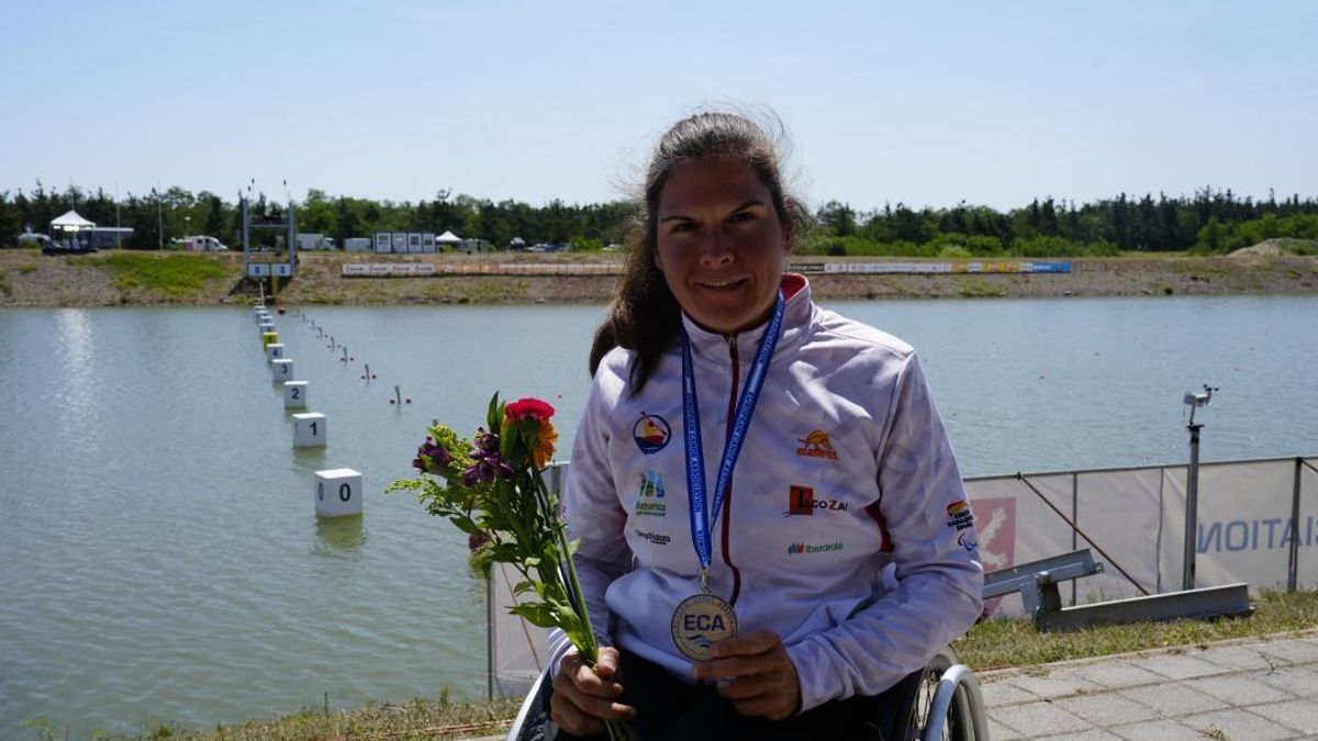 Inés Felipe, deportista de paracanoe.