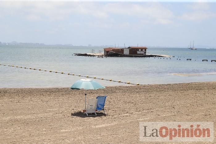 Ambiente en las playas de la Región durante el primer fin de semana de la 'nueva normalidad'