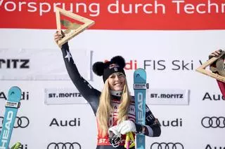 Lindsey Vonn agranda su leyenda con el descenso de St. Moritz