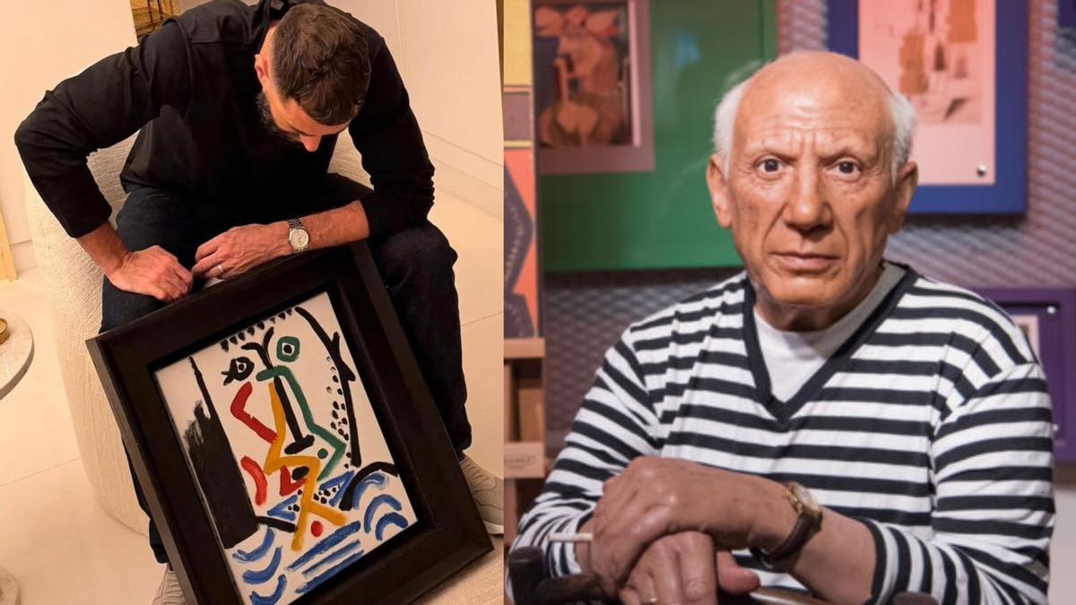Karim Benzemá se 'autoregala' un cuadro Picasso