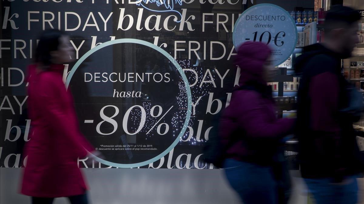 Cartel publicitario del Black Friday en Sevilla