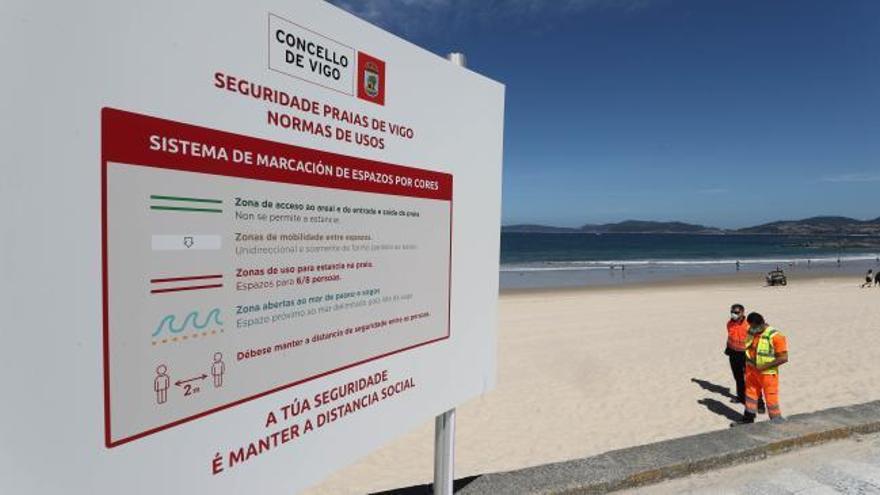 Abel Caballero explica cómo funcionarán las playas de Vigo durante la desescalada