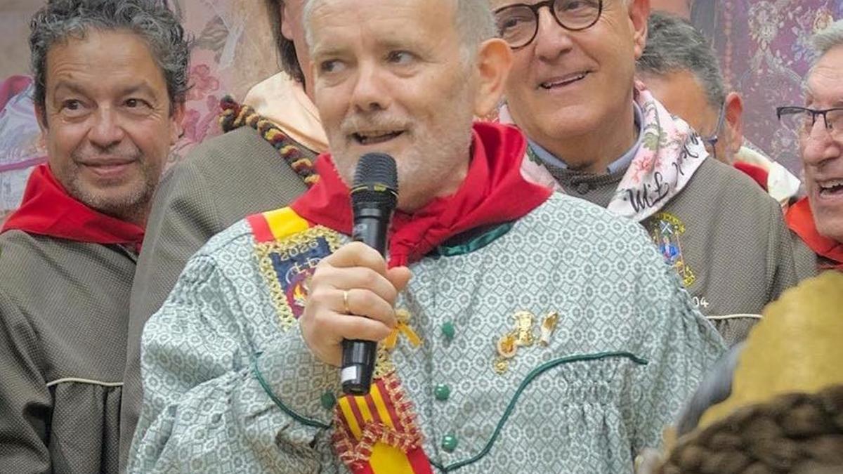 José Luis Cerrillo, cuando fue nombrado fallero mayor el 19 de marzo