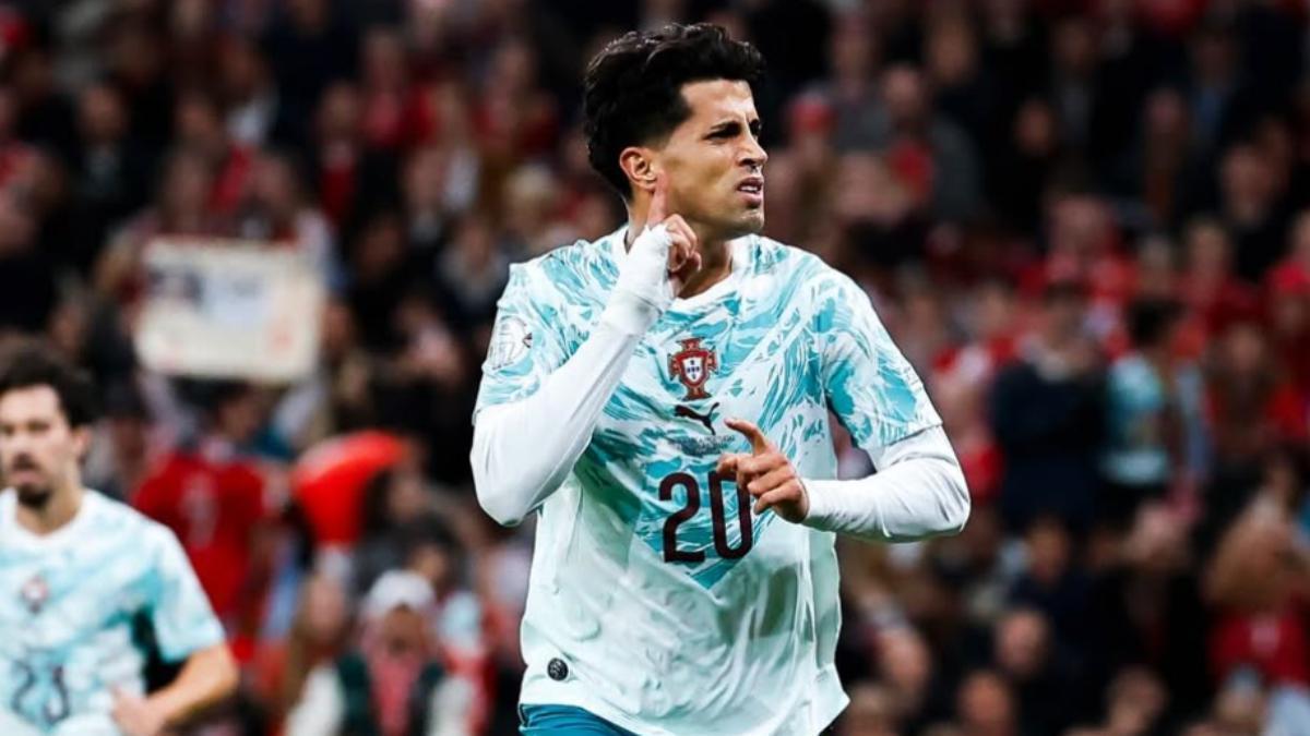 Cancelo marca con Portugal ante Dinamarca
