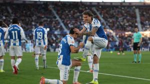 Carlos Romero, autor de un golazo frente al Levante
