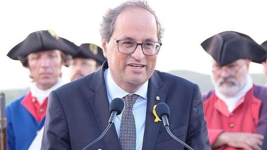 Torra, durante su discurso.