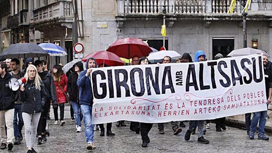 Girona Batucada en favor dels joves d&#039;Altsasu