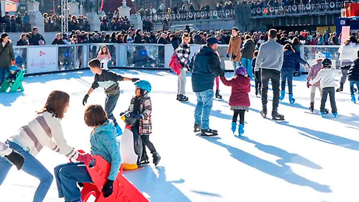 Una pista de hielo ecológico.