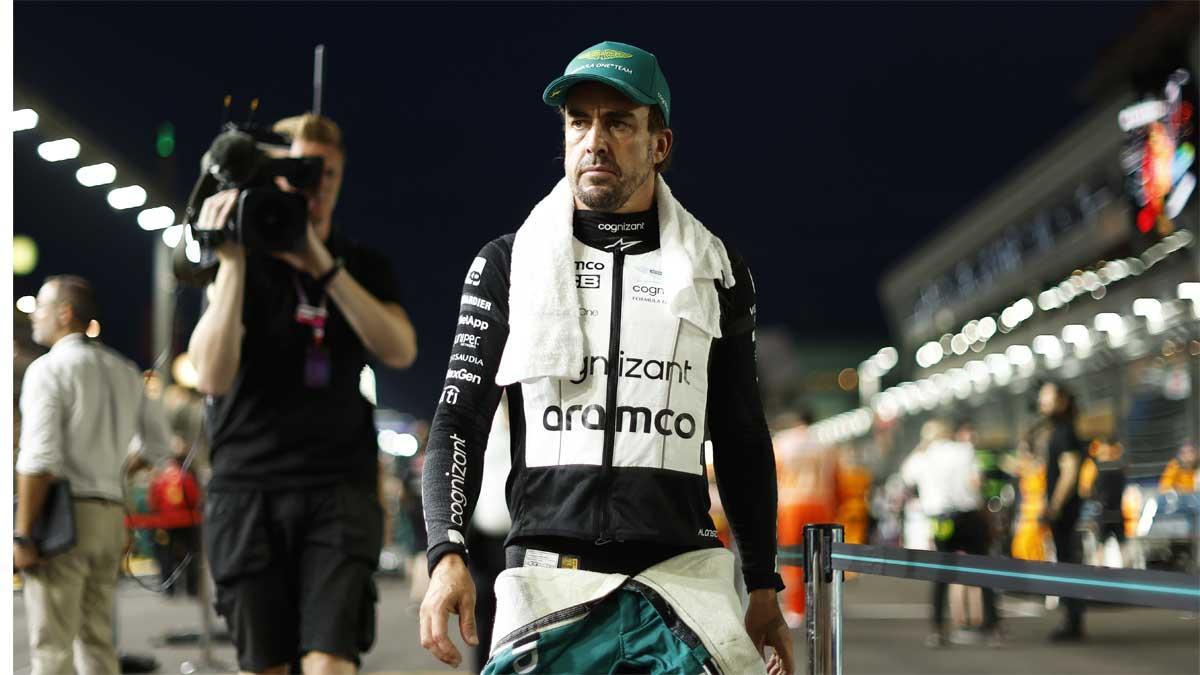 Alonso, muy disgustado tras la carrera en Singapur