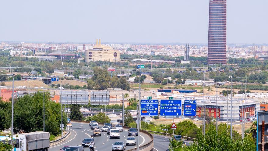 Vías de acceso a Sevilla capital.