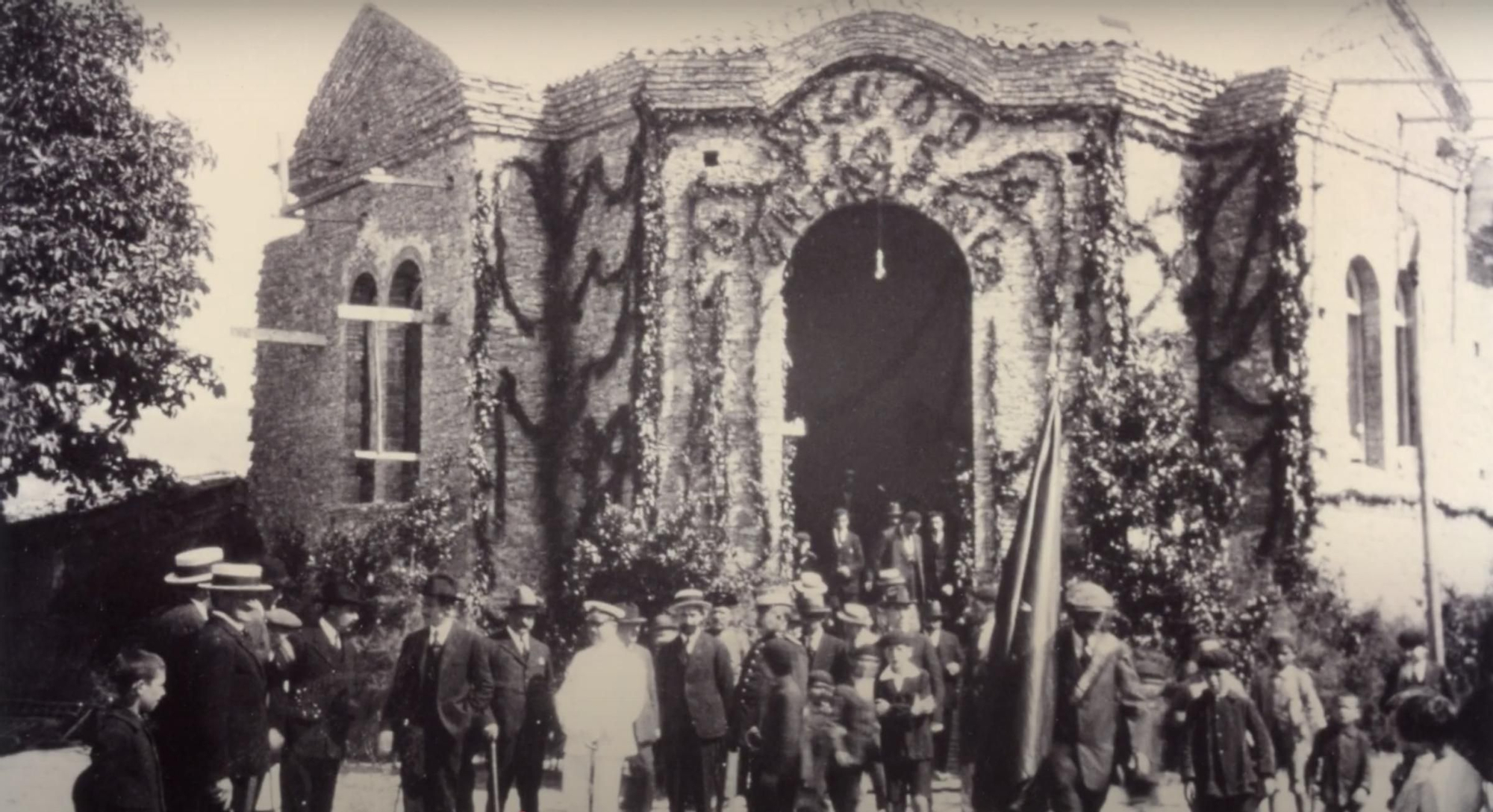 Celebración del Día de los Americanos en 1922, fotografiado por Montoto