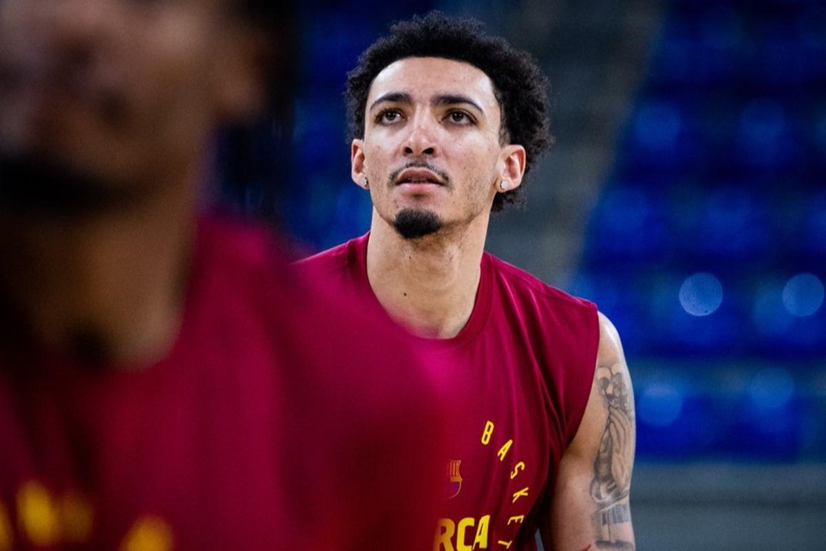 Miles Norris, concentrado para luchar por la victoria ante el Panathinaikos, este martes