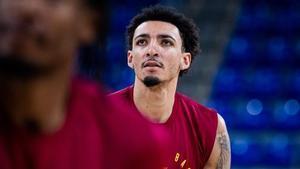 Miles Norris, concentrado para luchar por la victoria ante el Panathinaikos, este martes