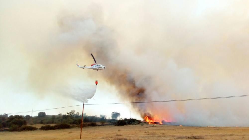 Fuego en Figueruela